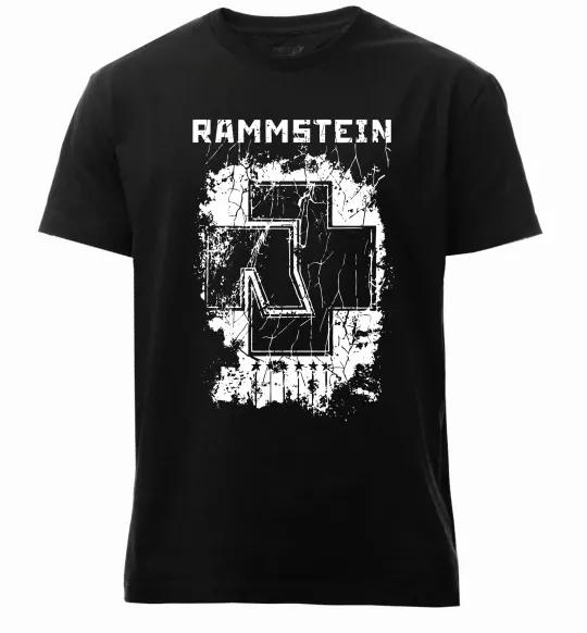 Мужская премиум футболка Рамштайн лого Черный фото