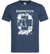 Чоловіча футболка Рамштайн лого Темно-синій Чоловіча футболка Рамштайн лого Темно-синій фото