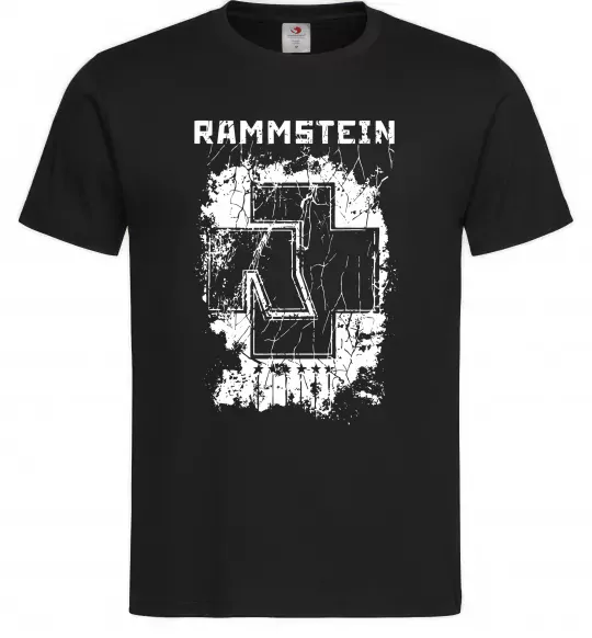 Чоловіча футболка Рамштайн лого Чорний фото