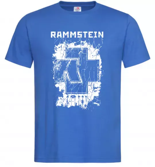 Чоловіча футболка Рамштайн лого Яскраво-синій фото