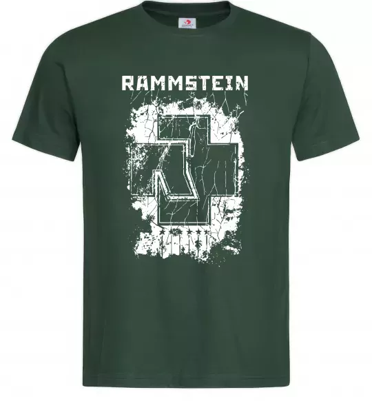 Чоловіча футболка Рамштайн лого Темно-зелений фото