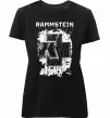 Жіноча преміум футболка Рамштайн лого Чорний фото