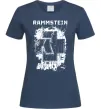 Женская футболка Рамштайн лого Темно-синий фото