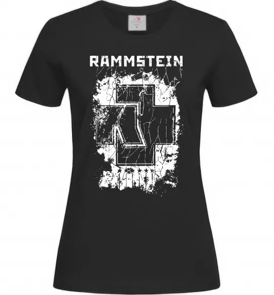 Женская футболка Рамштайн лого Черный фото