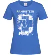 Женская футболка Рамштайн лого Ярко-синий фото