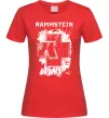 Женская футболка Рамштайн лого Красный фото