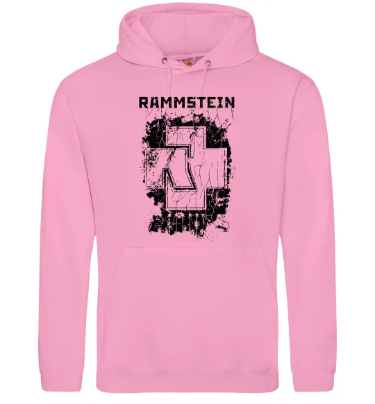 Мужская толстовка (худи) Рамштайн лого Розовый фото
