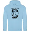 Мужская толстовка (худи) Рамштайн лого Голубой фото