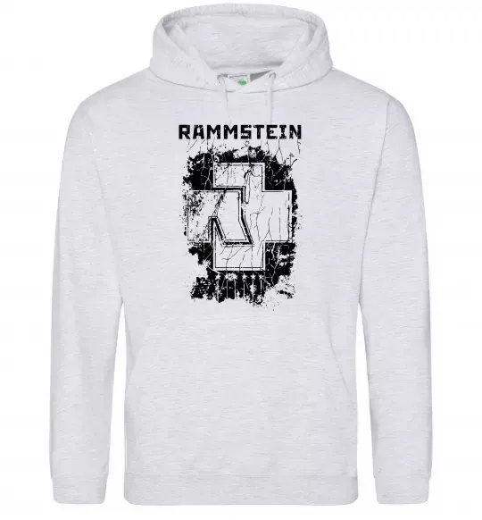 Жіноча толстовка (худі) Рамштайн лого Сірий меланж фото