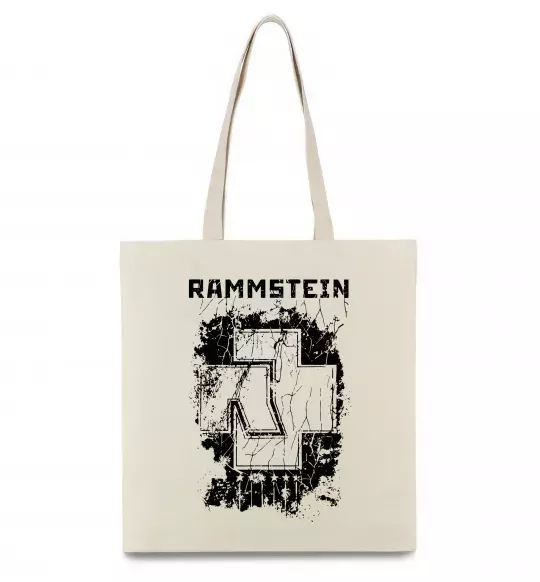 Еко-сумка Рамштайн лого Бежевий фото