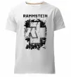 Мужская премиум футболка Рамштайн лого Белый фото