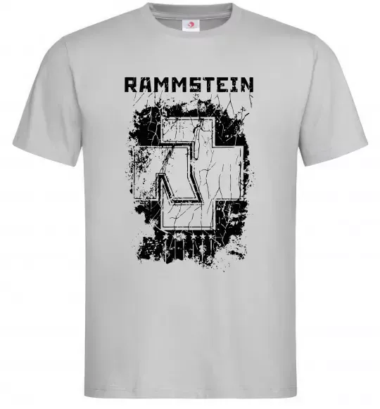 Чоловіча футболка Рамштайн лого Сірий фото