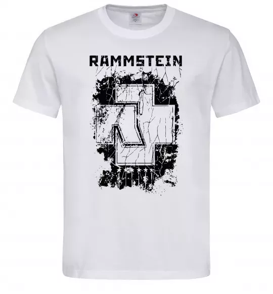 Чоловіча футболка Рамштайн лого Білий фото