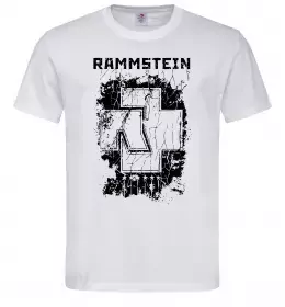 Чоловіча футболка Рамштайн лого Білий фото