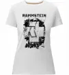 Жіноча преміум футболка Рамштайн лого Білий фото