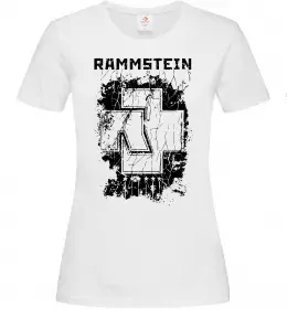 Женская футболка Рамштайн лого Белый фото