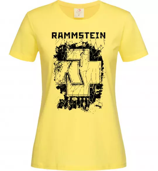 Женская футболка Рамштайн лого Лимонный фото