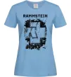 Женская футболка Рамштайн лого Голубой фото