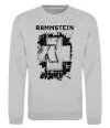 Свитшот Рамштайн лого Серый меланж фото