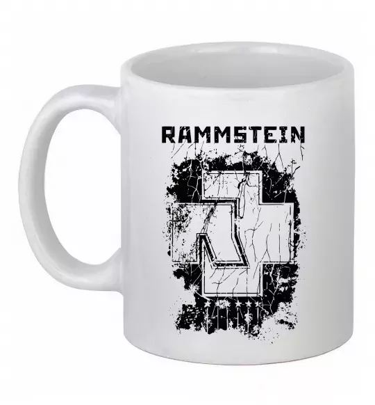 Чашка керамічна Рамштайн лого Білий фото