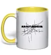 Чашка з кольоровою ручкою Rammstein Engel Сонячно жовтий фото