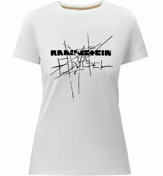 Жіноча преміум футболка Rammstein Engel Білий фото
