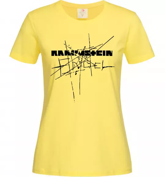 Женская футболка Rammstein Engel Лимонный фото