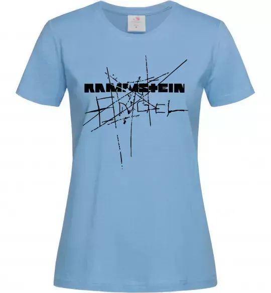 Женская футболка Rammstein Engel Голубой фото