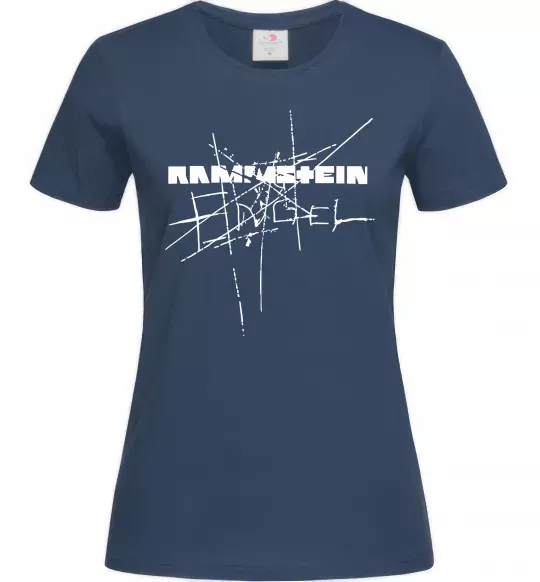 Женская футболка Rammstein Engel Темно-синий фото