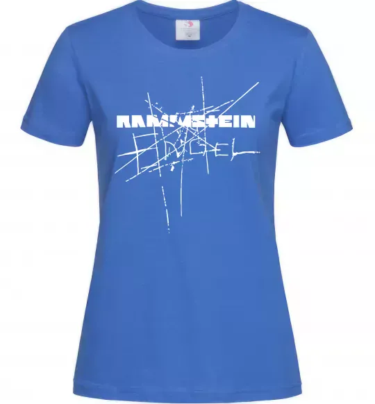 Женская футболка Rammstein Engel Ярко-синий фото