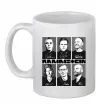 Чашка керамічна Rammstein autographs Білий фото