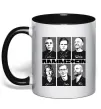 Чашка з кольоровою ручкою Rammstein autographs Чорний фото