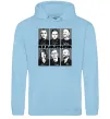 Женская толстовка (худи) Rammstein autographs Голубой фото