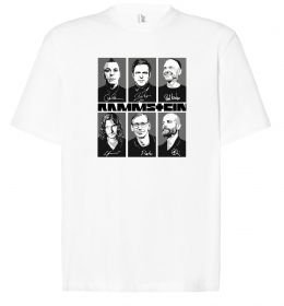 Футболка Оверсайз Rammstein autographs