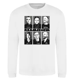 Свитшот Rammstein autographs Белый фото