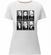 Жіноча преміум футболка Rammstein autographs Білий фото