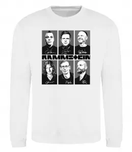 Свитшот Rammstein autographs Белый фото