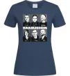 Жіноча футболка Rammstein autographs Темно-синій фото