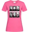 Жіноча футболка Rammstein autographs Яскраво-рожевий фото