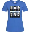Жіноча футболка Rammstein autographs Яскраво-синій фото