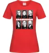 Жіноча футболка Rammstein autographs Червоний фото