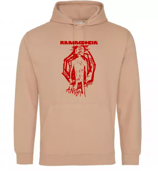 Чоловіча толстовка (худі) Rammstein Angst Пісочний фото