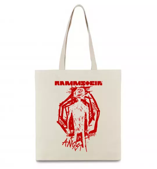 Еко-сумка Rammstein Angst Бежевий фото