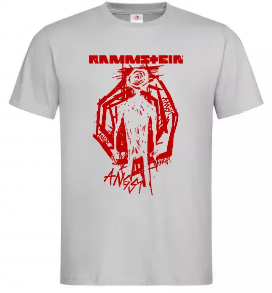 Чоловіча футболка Rammstein Angst Сірий фото