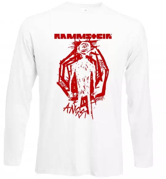 Лонгслів Rammstein Angst Білий фото
