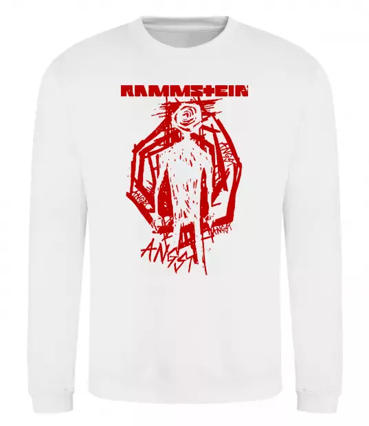 Свитшот Rammstein Angst Белый фото