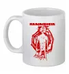 Чашка керамічна Rammstein Angst Білий фото