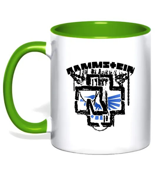 Чашка с цветной ручкой Ramms+ein Лаймовый фото