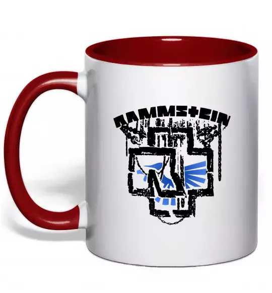 Чашка з кольоровою ручкою Ramms+ein Червоний фото