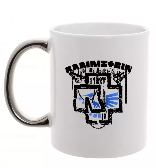 Чашка з кольоровою ручкою Ramms+ein Срібло фото